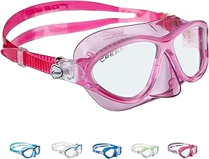 Cressi Moon Kid - Taucherbrille Kinder 7–15 Jahre Silikon Anti-Allergisch Kratzfest, Verstellbare Taucherbrille Kinder Ideal als Schwimmbrille und Schnorchelmaske