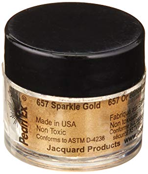 Jacquard Pearl EX Powdered Pigments 3 Grams-Metallics - Sparkle Gold