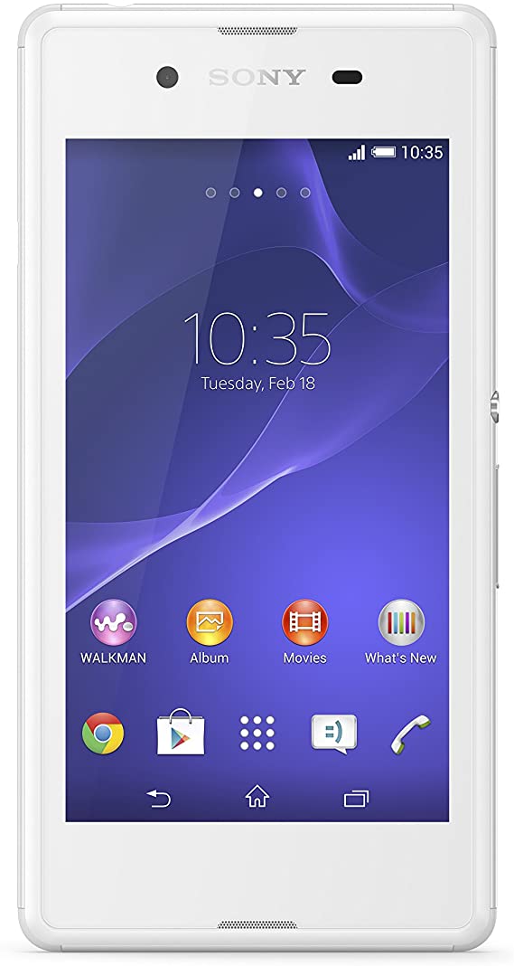 Sony Xperia E3 4G UK SIM-Free Smartphone - White