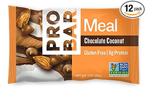 PROBAR Meal Bar, Chocolate Coconut, 3 Ounce (Pack of 12)