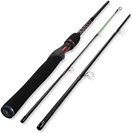 KastKing Brutus Spinning Rods & Casting Fishing Rods, Brute Tuff Composite Graphite & Glass Blanks, Stainless Steel Line Guides w/Zirconium Oxide Rings Tip Top, Chartreuse Strike Tip