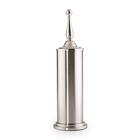 BINO 'Hampshire' Toilet Brush & Holder with Removable Drip Cup, Brushed Nickel