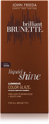 John Frieda Brilliant Brunette Luminous Color Glaze, Chestnut to Espresso, 6.5-Ounce Bottle (Pack of 2)