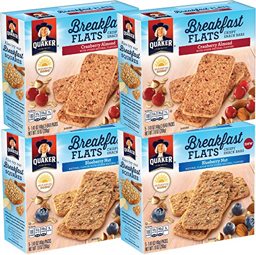 Quaker Breakfast Flats, Variety Pack, Blueberry Nut & Cranberry Almond