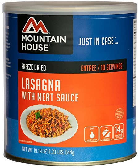 Mountain House Lasagna with Meat Sauce | Freeze Dried Backpacking & Camping Food