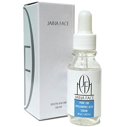 JainaFace Pure Hyaluronic Acid Serum HA For Face Natural Skin Care(1oz/30ml)