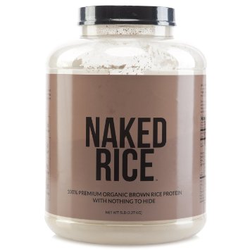 NAKED RICE - 100 Organic Sprouted Brown Rice Protein - 5lb Bulk
