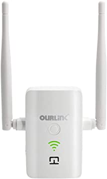 1200Mbps WiFi Range Extender OURLINK AC1200 Signal Booster Repeater, Add Coverage up to 1500 sq.ft. in Your House, Extend 2.4GHz & 5GHz Wi-Fi, Easy Setup