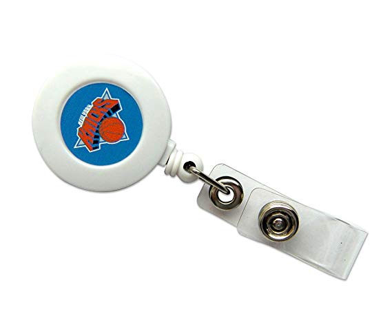 New York Knicks Collegiate Sports Team Logo Retractable Badge Reel Id Ticket Clip