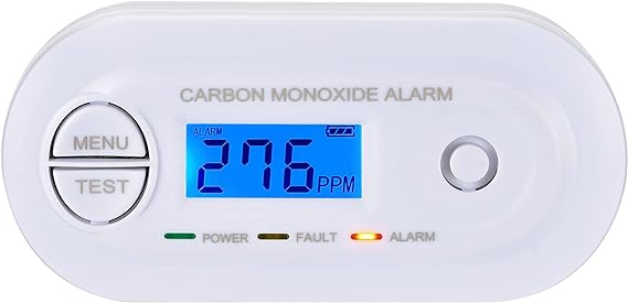 Scondaor Détecteur de Monoxyde de Carbone en 50291 certifié, Détecteur de CO avec Affichage Numérique, Batterie Remplaçable, Capteur 10 Ans