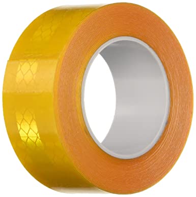 3M 3431 Yellow Micro Prismatic Sheeting Reflective Tape, 1" X 5yd (1 Roll)