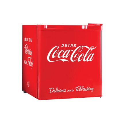 Nostalgia CRF170COKE Coca-Cola 1.7 Cubic-Foot Refrigerator with Freezer Compartment