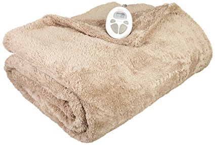 Sunbeam LoftTech Heated Blanket, Full, Mushroom, BSL8CFS-R772-16A00