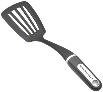 KitchenAid Nylon Slotted Turner, Black