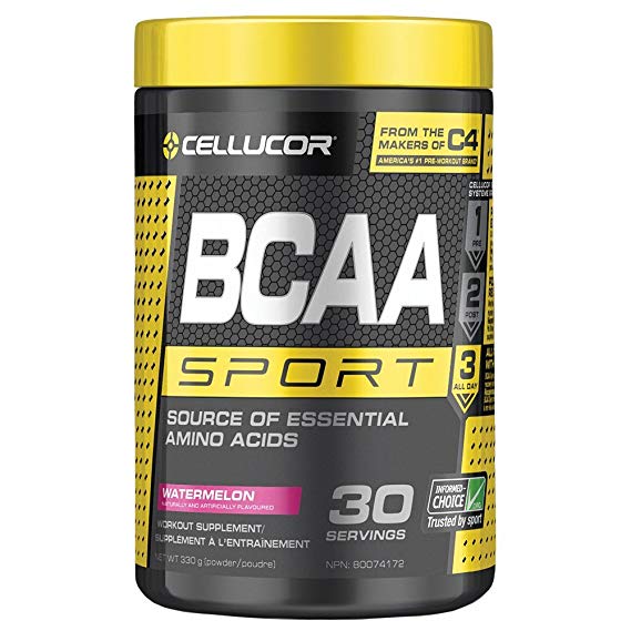 Cellucor BCAA Sport, BCAA Powder Sports Drink for Hydration & Recovery, Watermelon, 30 Servings