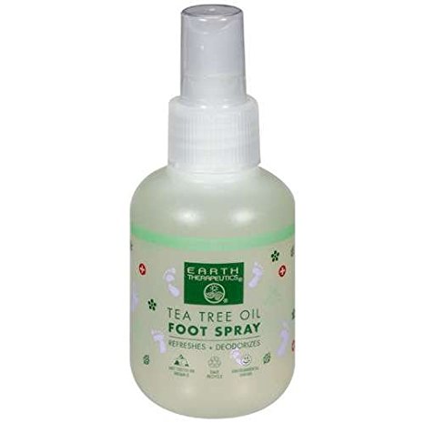 Earth Therapeutics Tea Tree Oil Foot Spray 4 Oz (Pack of 2)