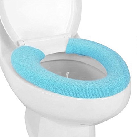 KLOUD City Soft and Warm Thicken Toilet Seats Covers (Blue)