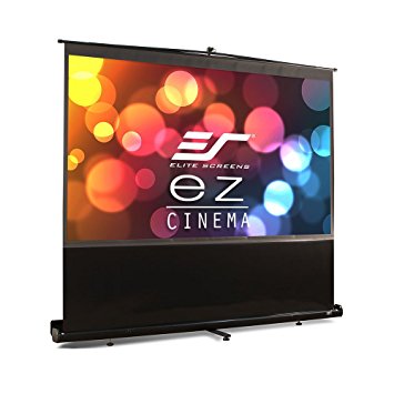 Elite Screens ezCinema Series, 150-inch 16:9, Portable Floor Pull Up Projection Screen, Model: F150NWH