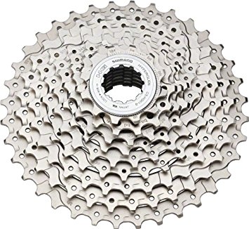 Shimano CS-HG61 Deore 29er Bicycle Cassette (9-Speed, 12/36T, Silver)