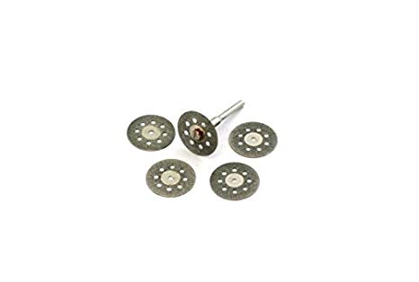 Revesun 10 Pcs Diamond Cutting Discs Drill Bit For Rotary Tool Dremel Stone Blade 22mm