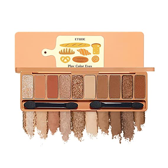 ETUDE Play Color Eyes #Bakehouse (21AD) | 10 Warm Brown Long-Lasting Colors with Soft Texture for a Moody Look | Korean Makeup