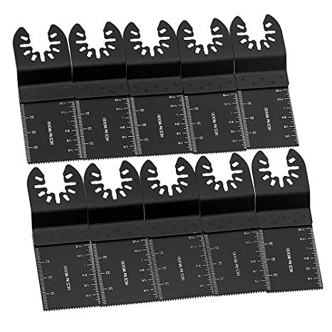 10PCS Wood Cutting Saw Blade Oscillating Kit Multi Tool for Dremel Fein Multimaster Makita Bosch Mix Multitool Blades Set (10pcs)