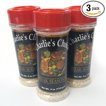 Charlie’s Choice Special Steak Seasoning 3 Pk Best for All Meats (Including grill Sirloin, Ribeye, etc) Beef Pork Chicken Fish 12 OZ