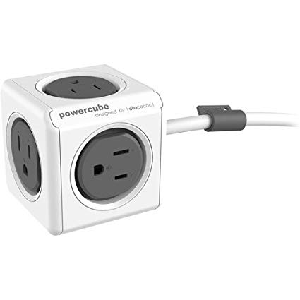 Allocacoc 5-Outlet Extended Surge Protector