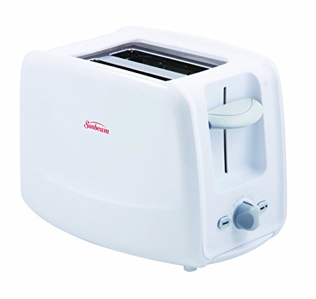 Sunbeam 2 Slice Toaster with Retractable Cord, White