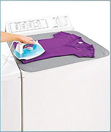 Woolite Reversible Scorch Resistant Silicone Coated Magnetic Ironing Mat 27.5x21 Inch- Colors May Vary