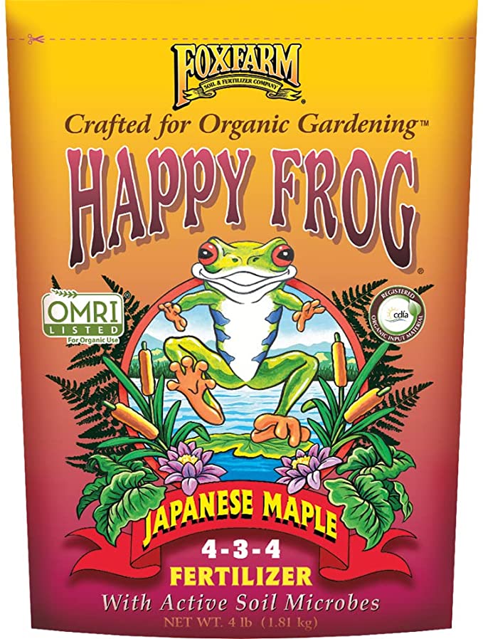 Fox Farm FX14660 FoxFarm Happy Frog Japanese Maple Fertilizer, 4 lb Bag Nutrients