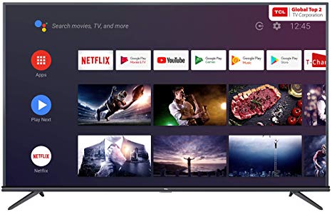 TCL 125.7 cm (50 inches) 4K Ultra HD Smart Certified Android LED TV 50P8E (Black) (2019 Model)
