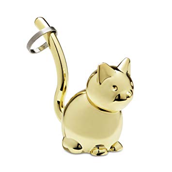 Umbra Zoola Cat Ring Holder, Brass