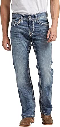 Silver Jeans Co. Men's Zac Relaxed Fit Straight Leg Jeans