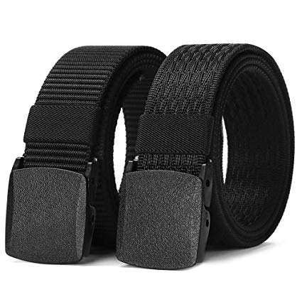 JasGood Nylon Canvas Breathable Military Tactical Men Waist Belt With Plastic Buckle