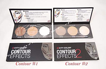 Set of 2 City Color Contour Effects #1 and #2 Contour Bronze and Highlight Palette