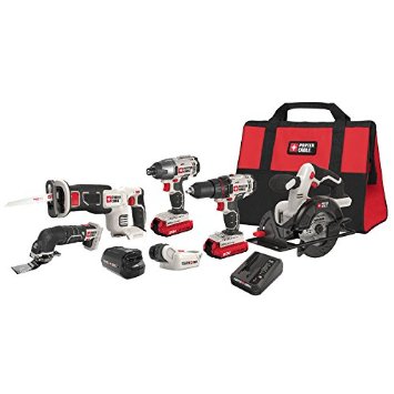 PORTER-CABLE PCCK617L6 20V Max Lithium Ion 6-Tool Combo Kit with Free USB Device