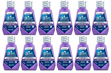 Crest Pro-Health Advanced Anticavity Fluoride Mouthwash/Rinse, Alcohol Free, Travel Size 36 ml (1.2 fl oz) - 12 Pack