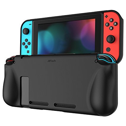 JETech Protective Case Cover with Shock-Absorption and Anti-Scratch Design for Nintendo Switch 2017 (Black)