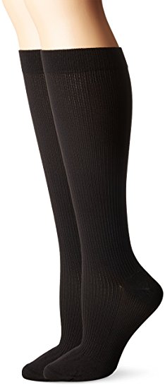 Dr. Scholl's Women's Travel Mild Compression 2 Pack Sock