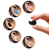 Mini Invisible PChero Ultra Small Bluetooth 40 Earbud Headset with microphone Support Hands-free Calling For Smartphones Perfect for Listening to Music at work - Black