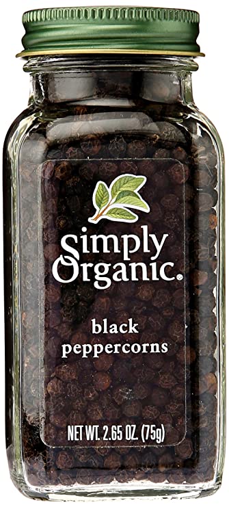 Simply Organic Peppercorn Black Organic Bottle, 2.65 oz