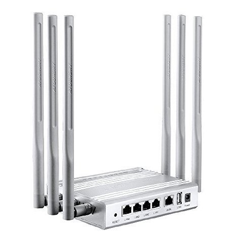Afoundry Best Wireless Router Fastest High Speed Wifi Router Built in 6x7dbi Antenna Metal Computer Router Support By 24ghz 300mbps5ghz 450mbps Home Network Dual Band Routers