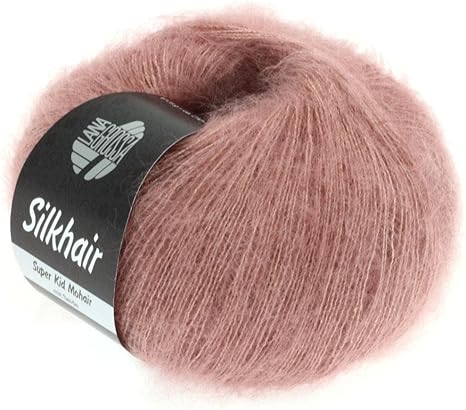 Lana Grossa Silkhair, 74 Tulipwood Yarn, Pink