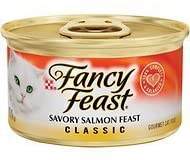 Fancy Feast Classic Savory Salmon Feast Cat Food 3 oz, 12 Cans