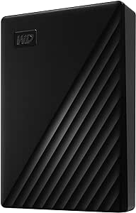 WD 6TB My Passport Portable External Hard Drive, Black, includes backup software with defense against ransomware, and password protection - WDBR9S0060BBK-WESN