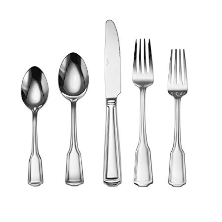 Wallace 5226118 Harlow Flatware Set, One Size, Stainless Steel