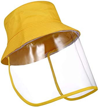 ORIA Kids Sun Hat, Fisherman Bucket Hat for Children, Kids, Yellow