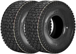 WEIZE 20x8.00-8 Lawn Mower Tire, 20x8-8 Tractor Turf Tire, 4 ply Tubeless, 965lbs Capacity, Set of 2