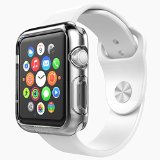 Apple Watch Case - Poetic Clarity Series Apple Watch 42mm Case - Liquid Crystal Clear Premium TPU Case for Apple Watch 42mm 2015 Crystal Clear 3-Year Manufacturer Warranty From Poetic